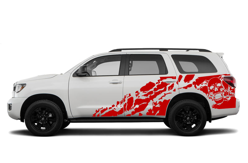 Skull side graphics decals for Toyota Sequoia 2008-2022