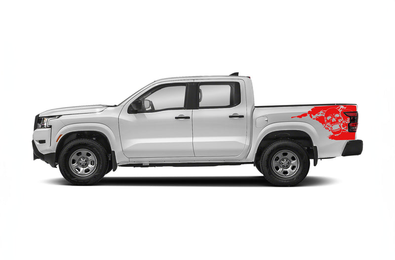 Skull bed side graphics decals for Nissan Frontier