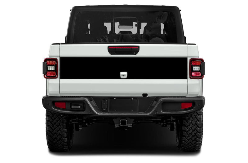 Solid blackout tailgate graphics decals for Jeep Gladiator JT 