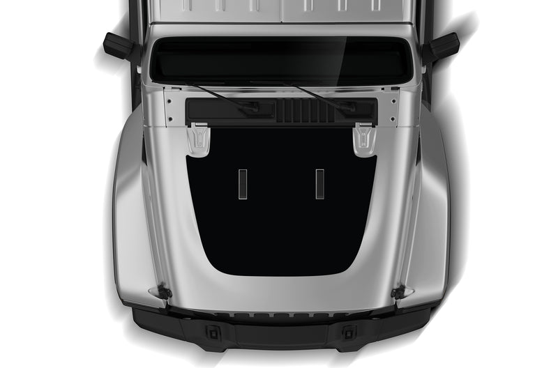 Solid hood graphics decals compatible with Wrangler JL