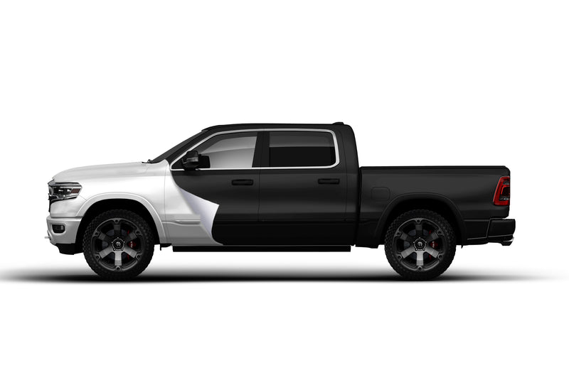 Super Gloss Black vinyl wrap for Dodge Ram