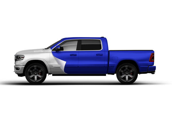 Super Gloss Dark Blue vinyl wrap for Dodge Ram