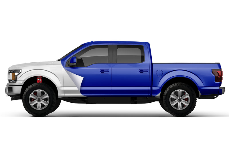 Super Gloss Dark Blue vinyl wrap for Ford F150