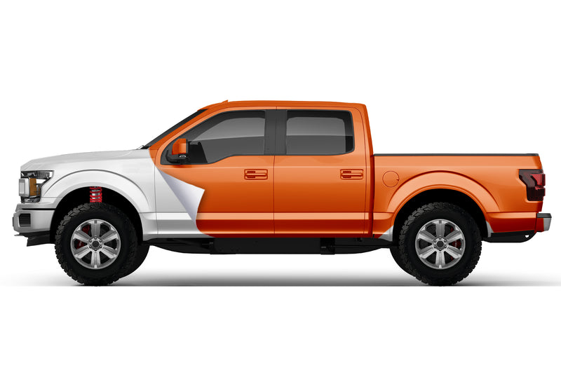 Super Gloss Orange vinyl wrap for Ford F150