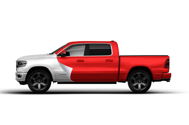 Super Gloss Red vinyl wrap for Dodge Ram