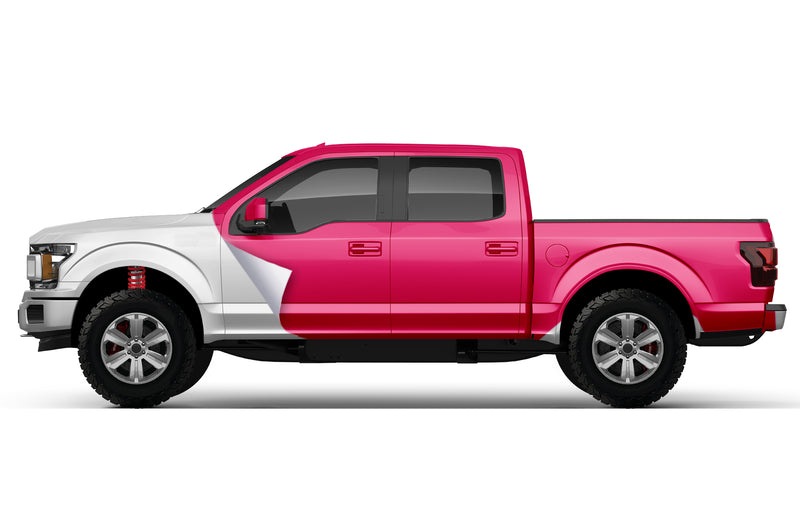 Super Gloss Rose Red vinyl wrap for Ford F150