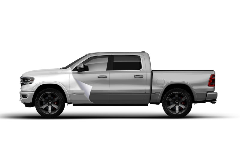 Super Gloss Silver vinyl wrap for Dodge Ram