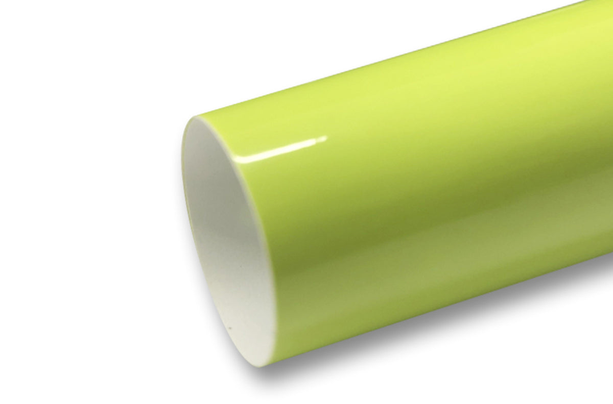 キムチ　コーデュラ 1000Dネオンライム張替シート Super Gloss Lemon Green vinyl wrap for Dodge Ram