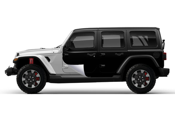 Super gloss black vinyl wrap for Jeep Wrangler