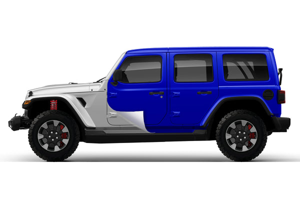 Super gloss dark blue vinyl wrap for Jeep Wrangler