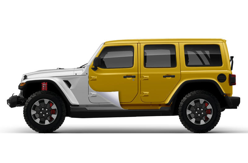 Super gloss dark yellow vinyl wrap for Jeep Wrangler