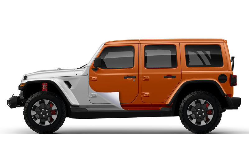 Super gloss orange vinyl wrap for Jeep Wrangler