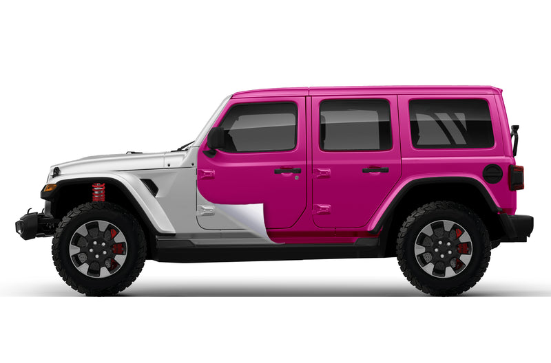 Super gloss rose red vinyl wrap for Jeep Wrangler