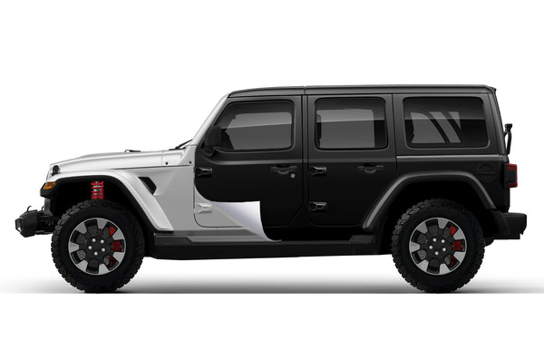 Super matte black vinyl wrap for Jeep Wrangler