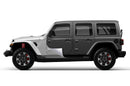Super matte gray vinyl wrap for Jeep Wrangler