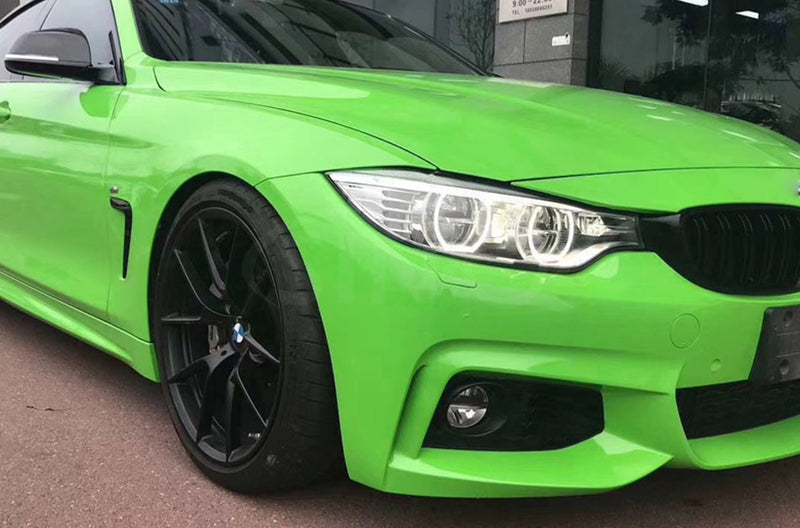 Super Gloss Apple Green vinyl wrap for Jeep Wrangler