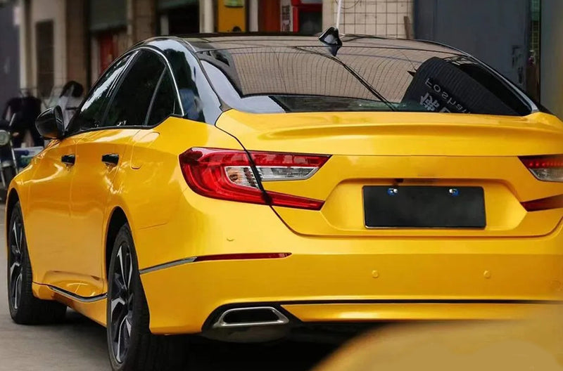 Super Gloss Dark Yellow vinyl wrap for Dodge Ram