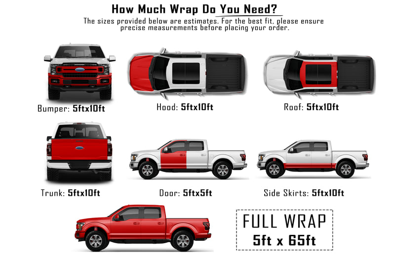 Super Gloss Red vinyl wrap for Ford F150