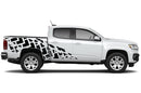 Tire truck side graphics decals for Chevrolet Colorado 2015-2022