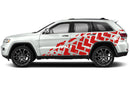 Tire truck decals compatible with Jeep Grand Cherokee 2011-2021