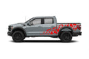 Tire truck side graphics decals for Ford F150 Raptor