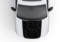 Topographic hood decals compatible with Jeep Grand Cherokee