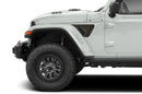 Topographic print fender vent side graphics decals for Jeep Gladiator JT