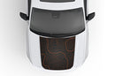 Topographic print hood decals compatible with Jeep Grand Cherokee