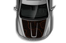 Topographic print hood decals for Jeep Grand Cherokee 2011-2021