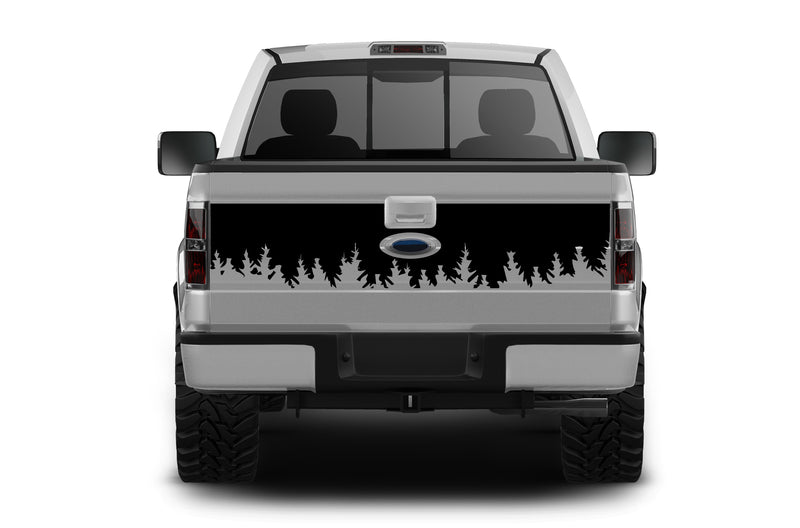 Tree line hood & tailgate graphics decals for Ford F150 2009-2014