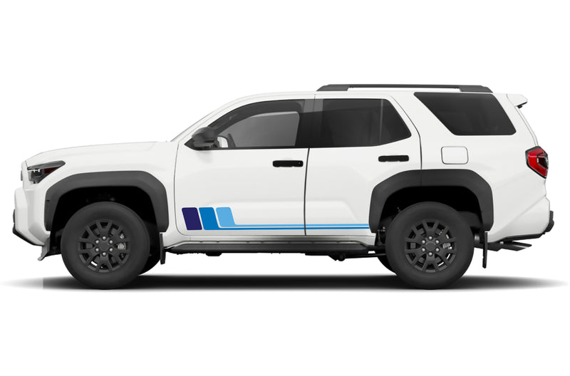 Triple hockey stripes graphics decals for Toyota 4Runner