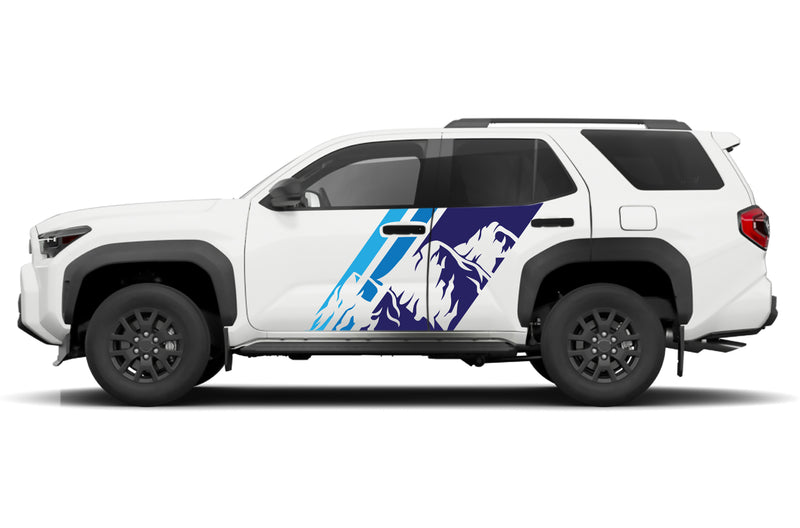 Triple mountain shape graphics decals compatible with Toyota 4Runner