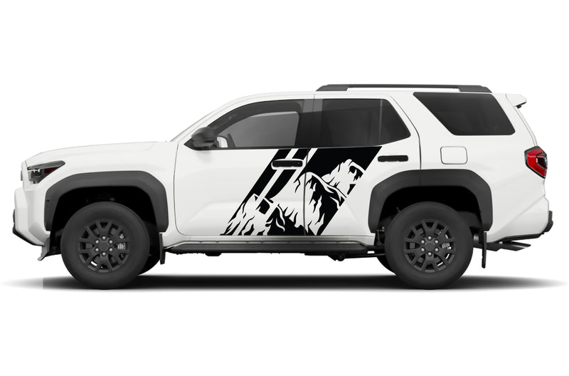 Triple mountain shape graphics decals compatible with Toyota 4Runner