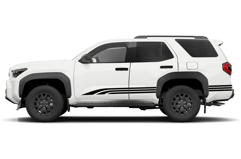 Triple way side stripes graphics decals compatible with Toyota 4Runner