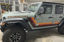 Triple retro side stripes graphics decals compatible with Wrangler JL