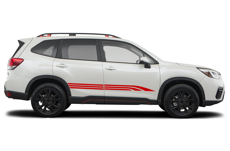 Triple way stripes graphics decals for Subaru Forester 2019-2024