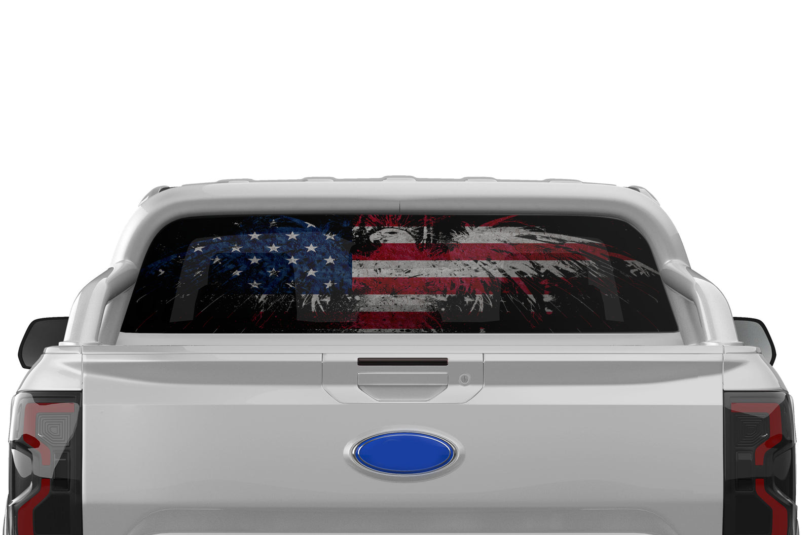 US eagle perforated rear window graphics for Ford Ranger 2019-2023
