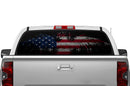 US eagle perforated rear window decals for Toyota Tundra 2014-2021