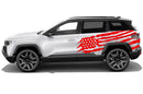 US flag graphics decals compatible with Jeep Compass
