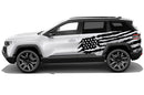 US flag graphics decals compatible with Jeep Compass