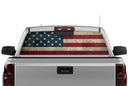 US flag perforated decal for Chevrolet Silverado 2014-2018 