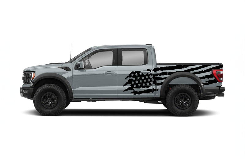 US flag side graphics decals for Ford F150 Raptor