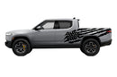 US flag side decals graphics compatible with Rivian R1T