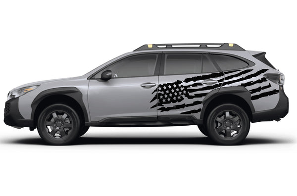 US flag side graphics decals for Subaru Outback