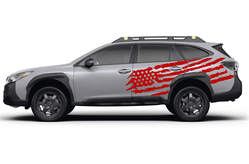 US flag side graphics decals for Subaru Outback