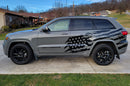 US flag side graphics decals compatible with Jeep Grand Cherokee 2011-2021