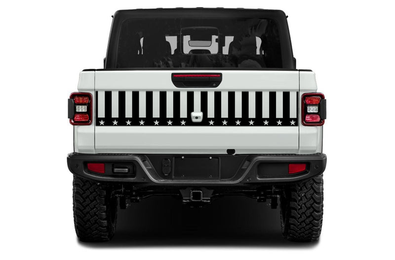 US style tailgate graphics decals for Jeep Gladiator JT 