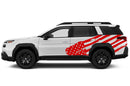 USA flag decals side graphics compatible with Subaru Outback