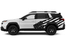 USA flag decals side graphics compatible with Subaru Outback