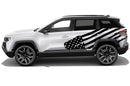 USA flag side graphics decals for Jeep Compass